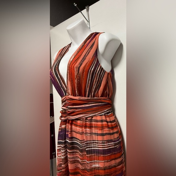 Misa Los Angeles Striped Multicolor Maxi Dress - Picture 7 of 10